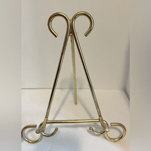 Vintage Brass Display Easel 11” x 9” Plate/Artwork/Book Holder